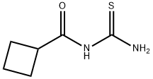 Cyclobutanecarboxamide, N-(aminothioxomethyl)- (9CI) Struktur