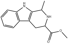 2,3,4,9-Tetrahydro-1-methyl-1H-pyrido[3,4-b]indole-3-carboxylic acid methyl ester Struktur