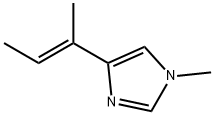 1H-Imidazole,1-methyl-4-(1-methyl-1-propenyl)-,(E)-(9CI) Struktur