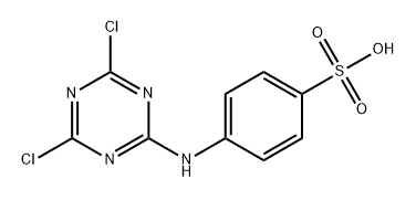 N-(4,6-dichloro-1,3,5-triazin-2-yl)sulphanilic acid Struktur