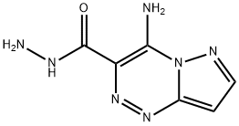 4-Aminopyrazolo[5,1-c][1,2,4]triazine-3-carboxylic acid hydrazide Struktur