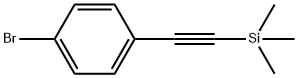 (4-BROMOPHENYLETHYNYL)TRIMETHYLSILANE Struktur