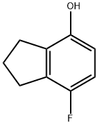 1H-Inden-4-ol,7-fluoro-2,3-dihydro-(9CI) Struktur