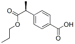 Benzeneacetic acid, 4-carboxy--alpha--methyl-, -alpha--propyl ester, (S)- (9CI) Struktur