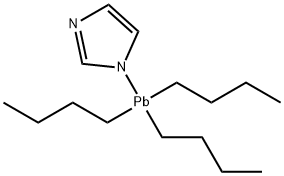 Tributyl(1H-imidazol-1-yl)lead(IV) Struktur