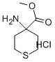 4-Aminotetrahydrothiopyran-4-carboxylic acid methyl ester HCl Struktur