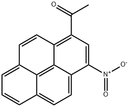 1-(3-nitropyren-1-yl)ethanone Struktur