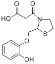 3-Thiazolidinepropanoic acid, 2-((2-hydroxyphenoxy)methyl)-beta-oxo- Struktur