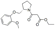 ethyl 3-[(2S)-2-[(2-methoxyphenoxy)methyl]pyrrolidin-1-yl]-3-oxo-propa noate Struktur