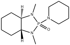 (3αR,7αR)-1,3-Dimethyl-2-(1-piperidinyl)octahydro-1H-1,3,2-benzodiazaphosphole  2-oxide Struktur