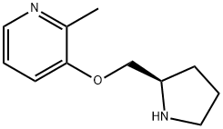 2-methyl-3-(2-pyrrolidinylmethoxy)pyridine Struktur