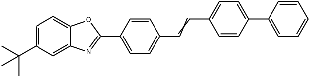 2-[4-(2-[1,1'-biphenyl]-4-ylvinyl)phenyl]-5-tert-butylbenzoxazole  Struktur