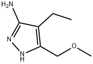 1H-Pyrazol-3-amine,  4-ethyl-5-(methoxymethyl)- Struktur