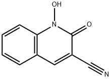 1,2-Dihydro-1-hydroxy-2-oxo-3-quinolinecarbonitrile Struktur