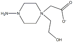 1-Piperazineethanol,4-amino-,acetate(ester)(9CI) Struktur