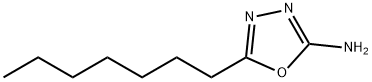 5-Heptyl-[1,3,4]oxadiazol-2-ylamine Struktur