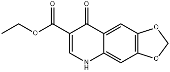 ETHYL 1,4-DIHYDRO-6,7-METHYLENEDIOXY-4-OXOQUINOLINE-3-CARBOXYLATE Struktur