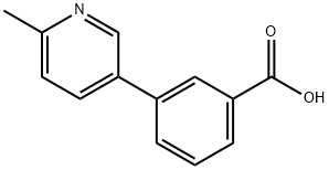 3-(4-(Carboxypyridin-3-yl)benzoic acid Struktur