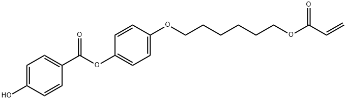 4-Hydroxy-benzoic acid 4-(6-acryloyloxy-hexyloxy)phenyl ester Struktur