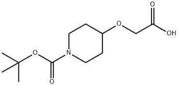 N-BOC-4-CARBOXYMETHOXY-PIPERIDINE Struktur