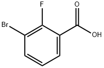 3-Bromo-2-fluorobenzoic acid Struktur