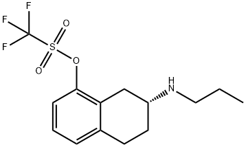 8-(((trifluoromethyl)sulfonyl)oxy)-2-(n-propylamino)tetralin Struktur