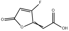 Acetic acid, (3-fluoro-5-oxo-2(5H)-furanylidene)- (9CI) Struktur