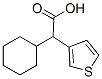 alpha-cyclohexylthiophen-3-acetic acid Struktur