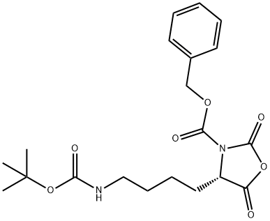 N2-Benzyloxycarbonyl-N6-tert-butoxycarbonyl-L -lysine carboxylic anhydride Struktur