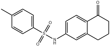 4-Methyl-N-(5-oxo-5,6,7,8-tetrahydronaphthalen-2-yl)benzenesulfonaMide Struktur