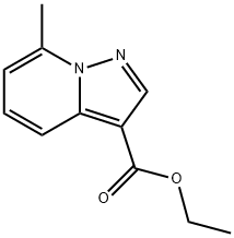 7-METHYL-PYRAZOLO[1,5-A]PYRIDINE-3-CARBOXYLIC ACID ETHYL ESTER Struktur