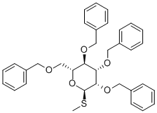 METHYLMERCAPTO-2,3,4,6-TETRA-O-BENZYL-D-MANNOPYRANOSIDE Struktur