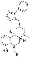 2-Bromo-6-methyl-8-alpha-((2-phenyl-1H-imidazol-1-yl)methyl)ergoline Struktur