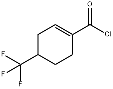 1-Cyclohexene-1-carbonyl chloride, 4-(trifluoromethyl)- (9CI) Struktur