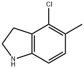 4-Chloro-5-methylindoline Struktur