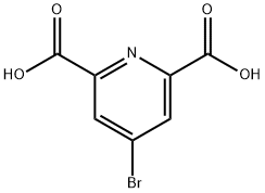 4-BROMOPYRIDINE-2,6-DICARBOXYLIC ACID Struktur