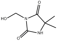 3-(hydroxymethyl)-5,5-dimethylimidazolidine-2,4-dione Struktur