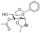 6-O-Benzyl-2,3-di-O-acetyl-methyl-α-D-glucopyranoside Struktur