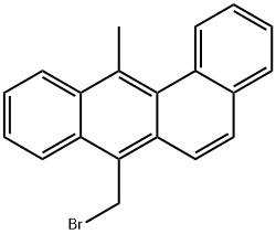 Benz(a)anthracene, 7-bromomethyl-12-methyl. Struktur