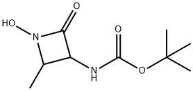 (3S-trans)-[[(1,1-diMethylethoxy)carbonyl]aMino]-4-Methyl-1-hydroxy-2azetidinone Struktur