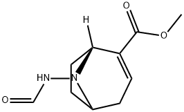 8-Azabicyclo[3.2.1]oct-2-ene-2-carboxylicacid,8-(formylamino)-,methylester, Struktur