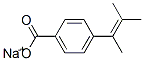 Benzoic acid, 4-(1,2-dimethyl-1-propenyl)-, sodium salt (9CI) Struktur