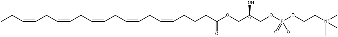 1-Eicosapentaenoyl-sn-glycerol-3-phosphocholine Struktur