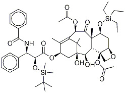 (αR,βS)-β-(BenzoylaMino)-α-[[(1,1-diMethylethyl)diMethylsilyl]oxy]-benzenepropanoic Acid (2aR,4S,4aS,6R,9S,11S,12S,12aR,12bS)-6,12b-Bis(acetyloxy)-2a,3,4,4a,5,6,9,10,11,12,12a,12b-d Struktur