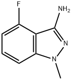 3-Amino-4-fluoro-1-methylindazole Struktur