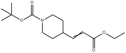 1-Boc-4-(2-ethoxycarbonylvinyl)piperidine Struktur