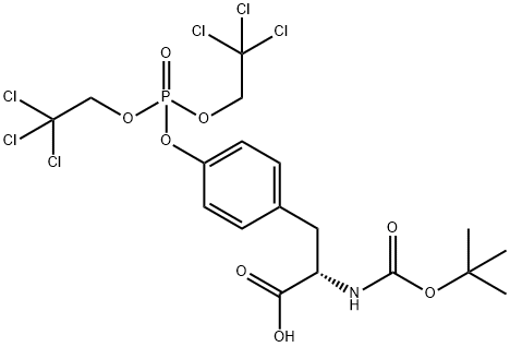 BOC-TYR(PO3(CL3ET)2)-OH Struktur