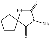 3-AMINO-1,3-DIAZASPIRO[4.4]NONANE-2,4-DIONE Struktur