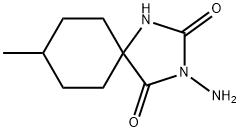 3-AMINO-8-METHYL-1,3-DIAZASPIRO[4.5]DECANE-2,4-DIONE Struktur