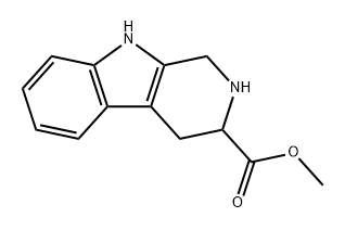 2,3,4,9-TETRAHYDRO-1H-B-CARBOLINE-3-CARBOXYLIC ACID METHYL ESTER
 Struktur